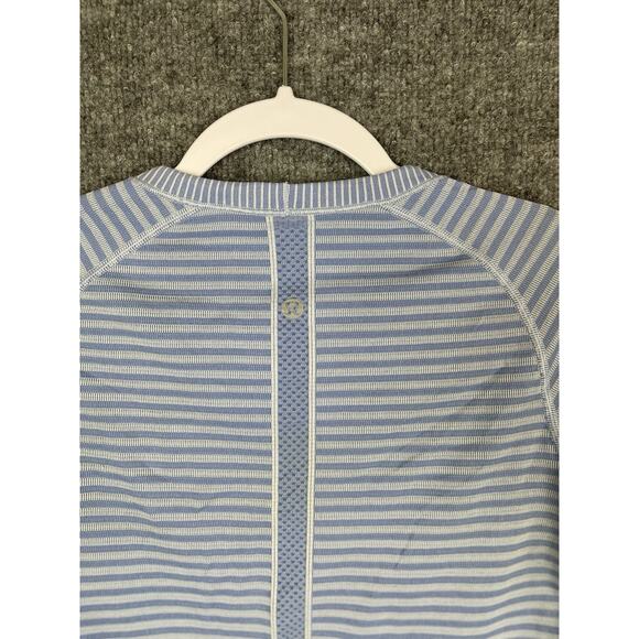 Lululemon Swiftly Tech Long-Sleeve Crew Heathered Lullaby Size 6 - Picture 8 of 8